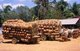 Cambodia: Traditional earthen pots loaded and ready for transportation at a pottery factory near Kompong Chhnang